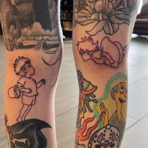 Explore butterfly and flower tattoo ideas, creative tattoo ideas in Palm Harbor, available at Angry Owl Tattoo and Piercing