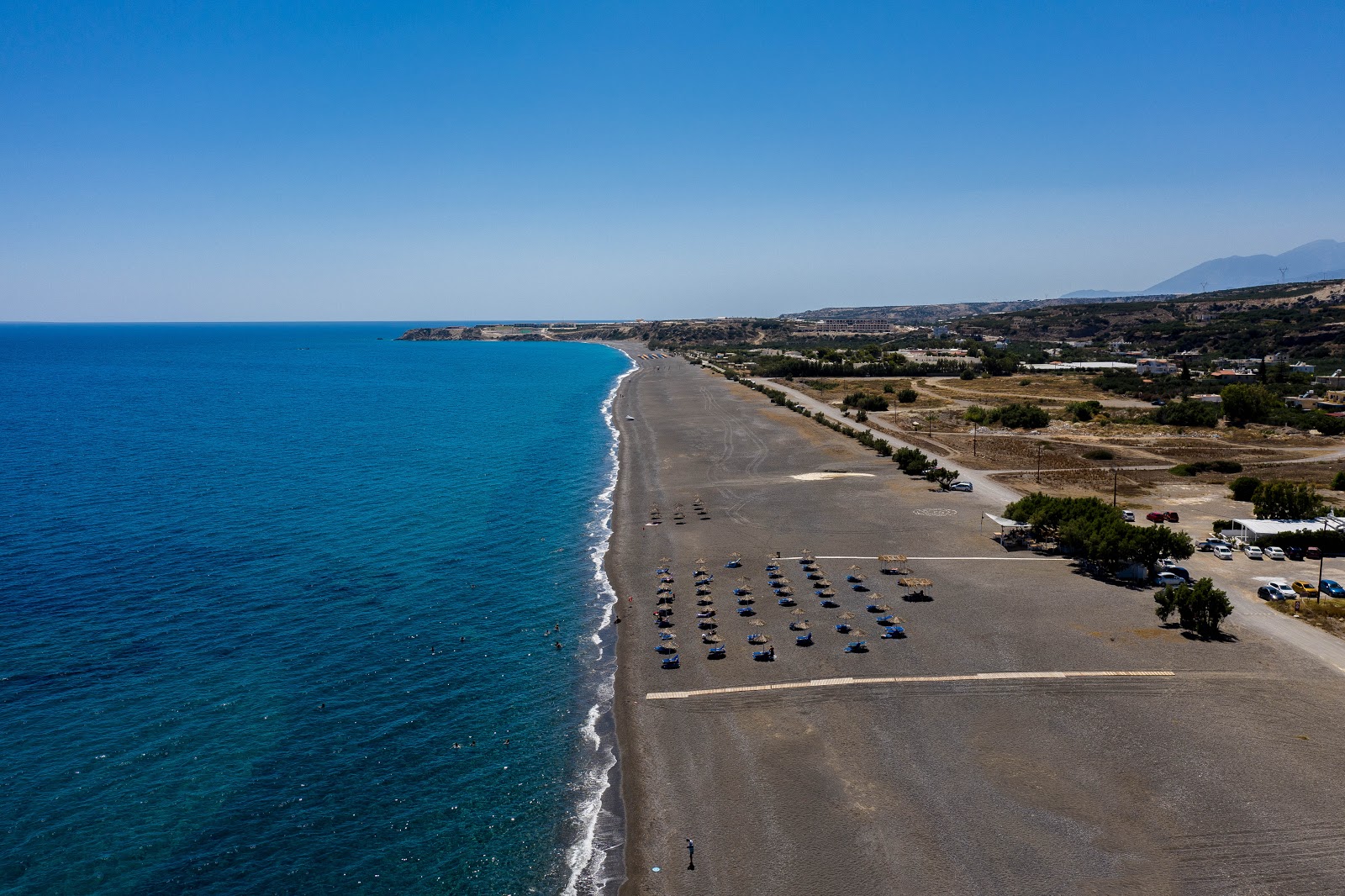 Foto de Koutsounari Long beach com alto nível de limpeza