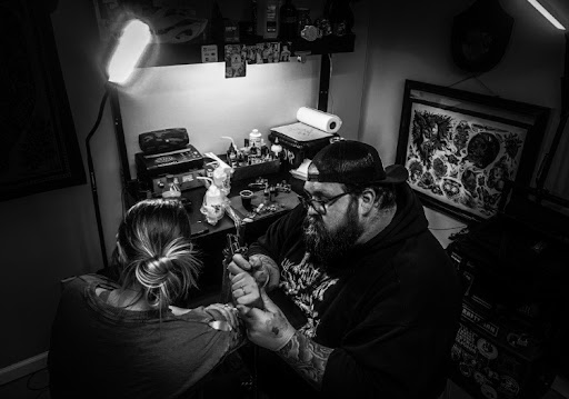 Explore male groin tattoo ideas, creative tattoo ideas in Gautier, available at Voodoo Tattoo