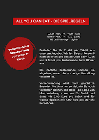 Restaurant Chihana Restaurant à Berlin - menu / carte