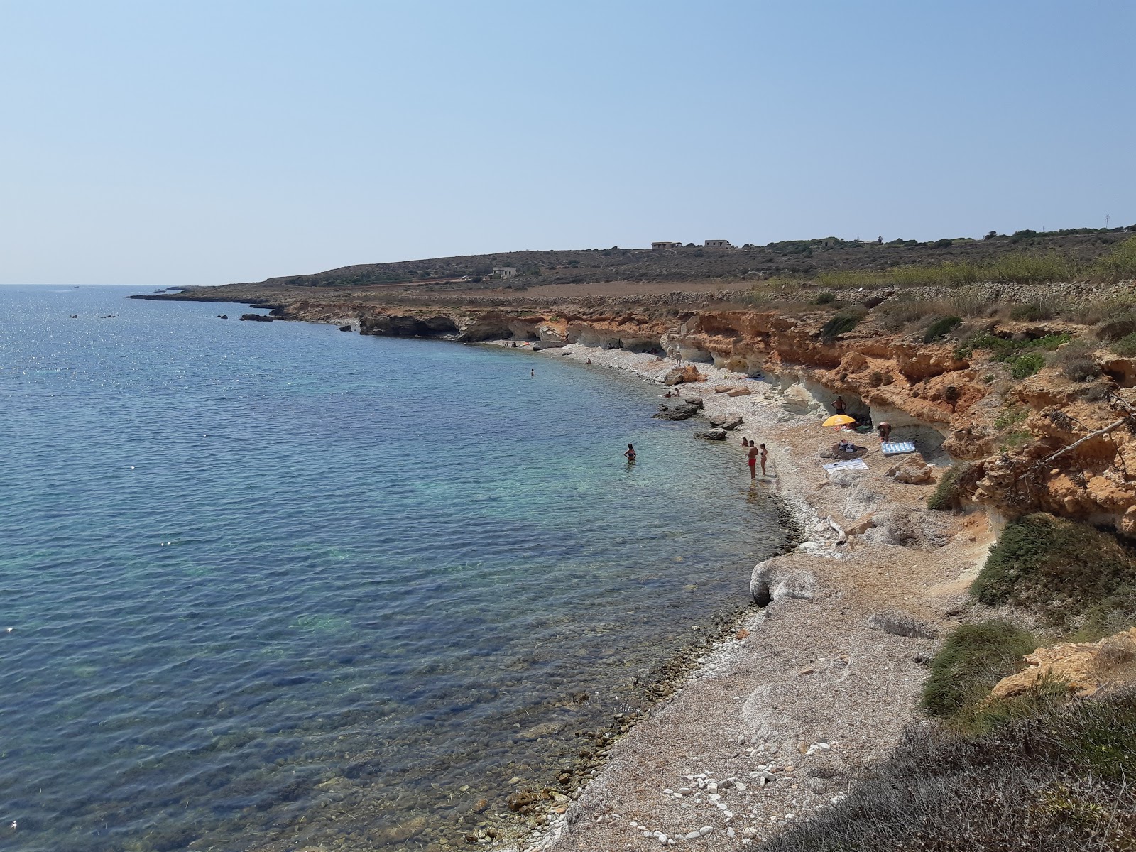 Foto de Cala Preveto con guijarro ligero superficie