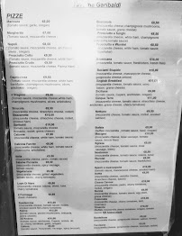 Menu du Taverna Garibaldi à Levanto
