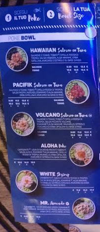 Restaurant hawaïen Pacifik Poke Express Rivoli à Rivoli (la carte)