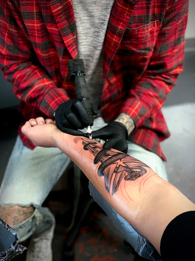 Explore small black and white tattoo ideas, creative tattoo ideas in Springfield, available at Triumph Tattoo