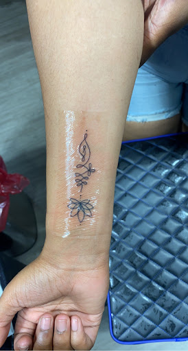 Explore bartending tattoo ideas, creative tattoo ideas in Destin, available at Atomic Frog Tattoo