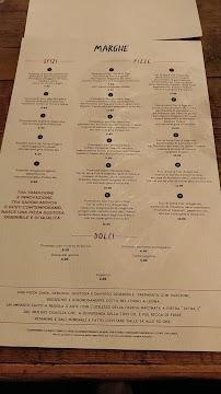 MARGHE à Milan menu