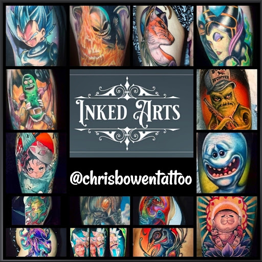 Explore spongebob tattoo ideas, creative tattoo ideas in Buford, available at Inked Arts Tattoo Studio