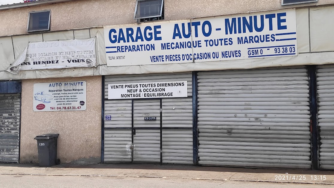 Garage Auto Minute à Saint-Fons (Rhône 69)