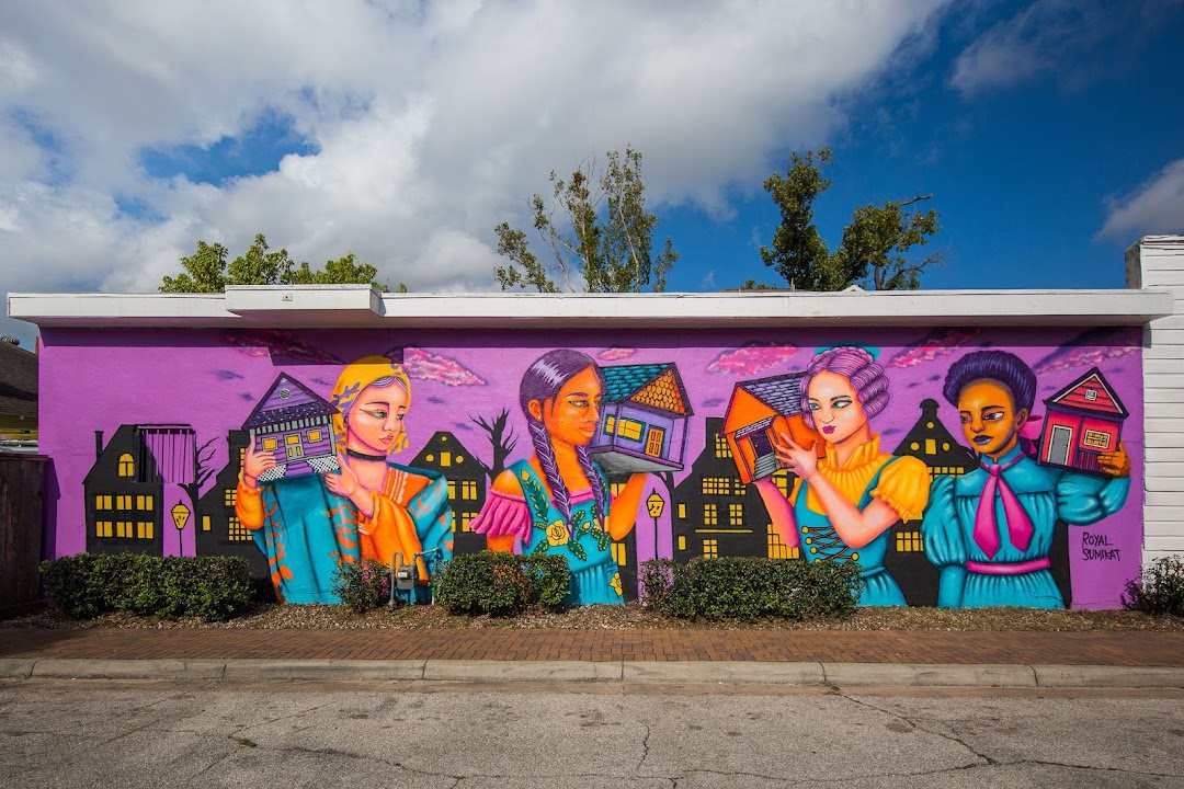Bringing Home with Us Mural by Royal Sumikat in Arts District Houston