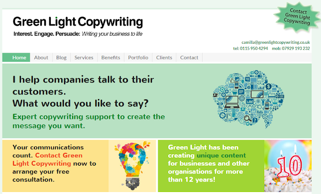 Reviews of Green Light Copywriting in Nottingham - Advertising agency