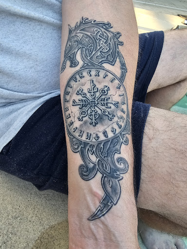 Explore cool leg tattoo ideas for guys, creative tattoo ideas in Debary, available at Divine Line Tattoos