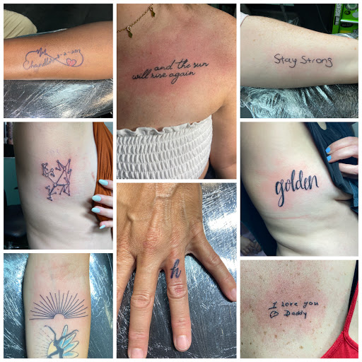 Explore cover up tattoo ideas lower back, creative tattoo ideas in Meridian, available at Creative Pain Tattoo Studio
