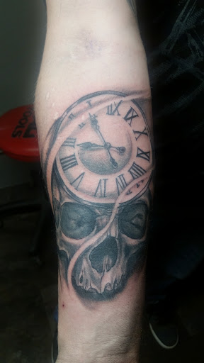 Explore headstone tattoo ideas, creative tattoo ideas in Watertown, available at Lucid illusions