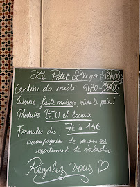 Menu / carte de Le Petit Dugo à Marseille
