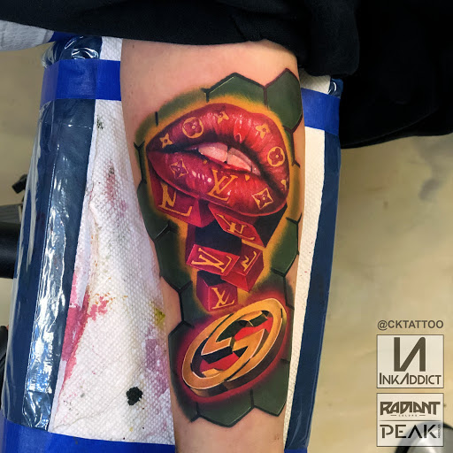 Explore taurus tattoo ideas for females, creative tattoo ideas in Galveston, available at Von Striga Art Parlor