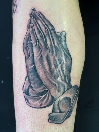 Explore angel neck tattoo ideas, creative tattoo ideas in Santa Fe, available at Lokote Tattoos