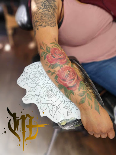 Explore feminine chest tattoo ideas, creative tattoo ideas in Williamsport, available at Moa Tattoos
