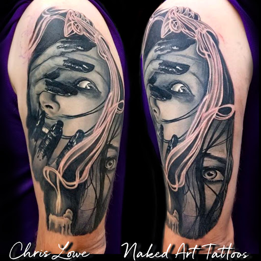 Explore david bowie tattoo ideas, creative tattoo ideas in Odenton, available at Naked Art Tattoos