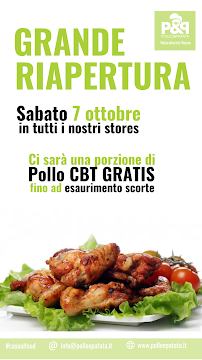 Restauration rapide Pollo&Patata - Zona Piazza Fiume à Rome (le menu)