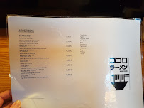 Cocolo Ramen à Berlin menu