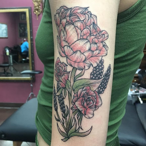 Explore hustler tattoo ideas, creative tattoo ideas in Las Vegas, available at Black Sacrament Tattoo