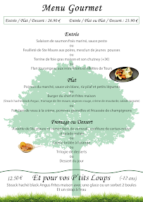 Restaurant L'Orangerie d'AZAY à Azay-le-Rideau (le menu)
