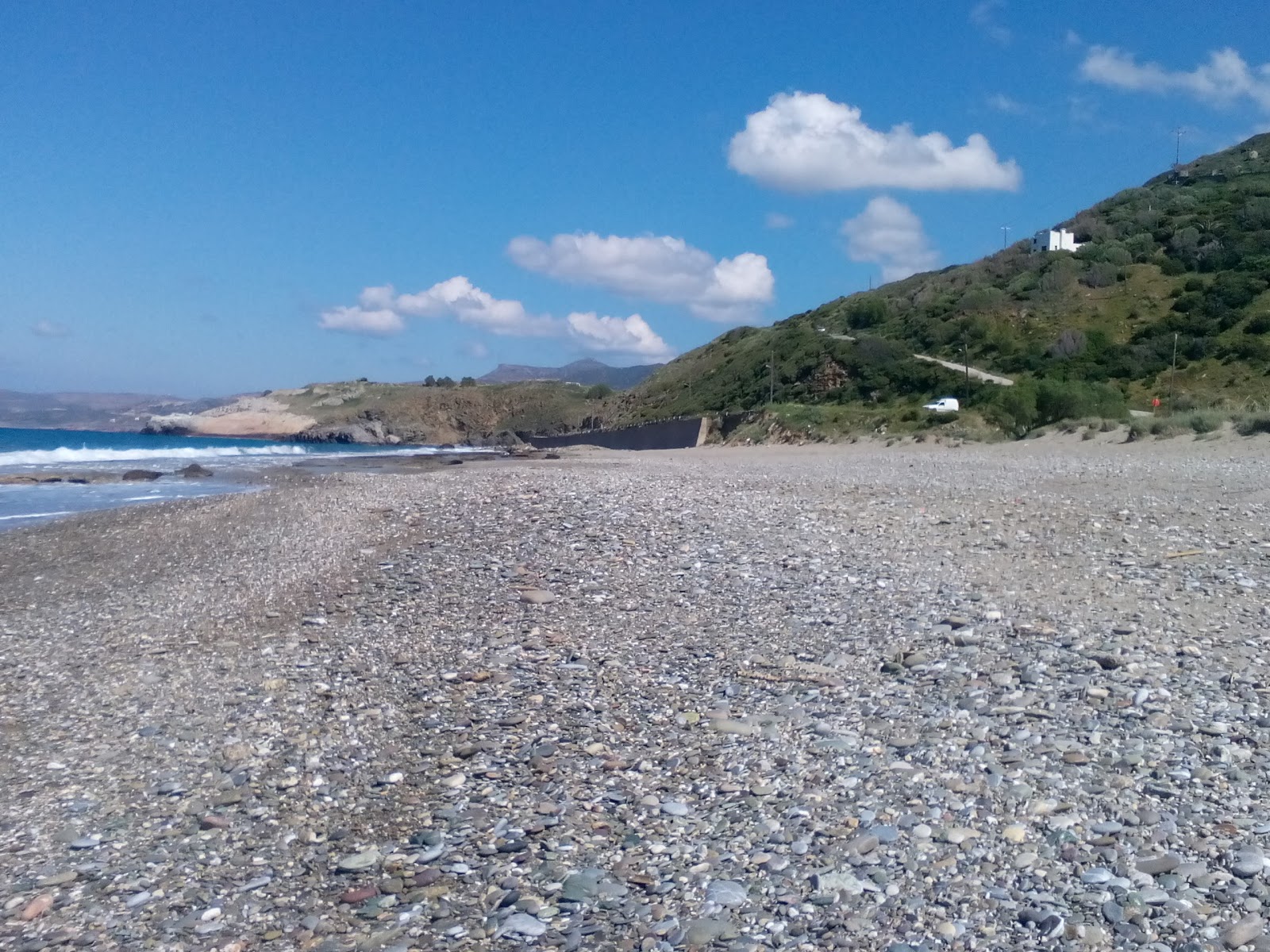 Fotografija Petras beach z modra voda površino