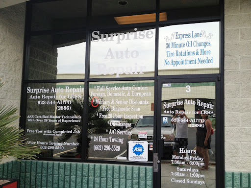 Auto Repair Shop «Surprise Auto Repair Service», reviews and photos, 13260 W Foxfire Dr A3, Surprise, AZ 85374, USA