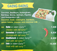 Restaurant thaï Thai Imbiss à Cologne (le menu)