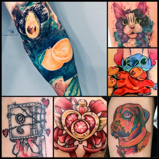 Explore cute face tattoo ideas, creative tattoo ideas in Parker, available at Sublime Colorado Body Mod And Tattoo