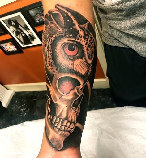 Explore 2 child tattoo ideas for dad, creative tattoo ideas in Montgomery, available at Black Dragon Tattoo & Gallery