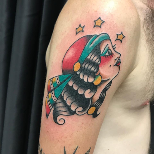 Explore female warrior tattoo ideas, creative tattoo ideas in Birmingham, available at Classic 13 Tattoo