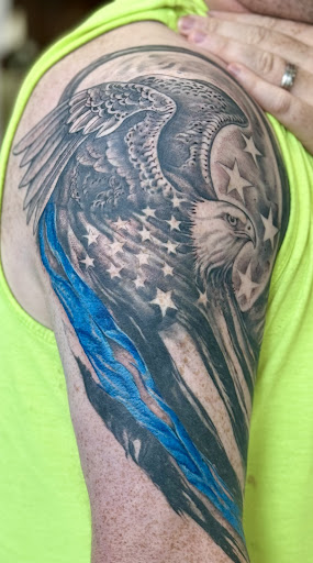 Explore iron man tattoo ideas, creative tattoo ideas in Papillion, available at Moon Water Tattoo