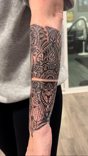 Explore guy leg tattoo ideas, creative tattoo ideas in Augusta, available at The Lucky Seven Tattoo Co.