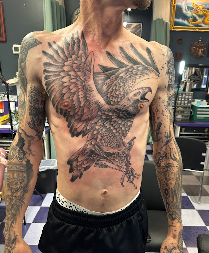 Explore devil may cry tattoo ideas, creative tattoo ideas in Delmar, available at Obbey Tattooing