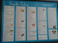 Restaurant indien Gandhi Palace à Cascais - menu / carte