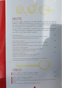 La Mère Poulard à Le Mont-Saint-Michel menu