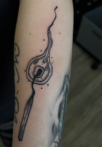 Explore arm blackout tattoo ideas, creative tattoo ideas in Milwaukee, available at Beauty is Pain Tattoo and Body Piercings