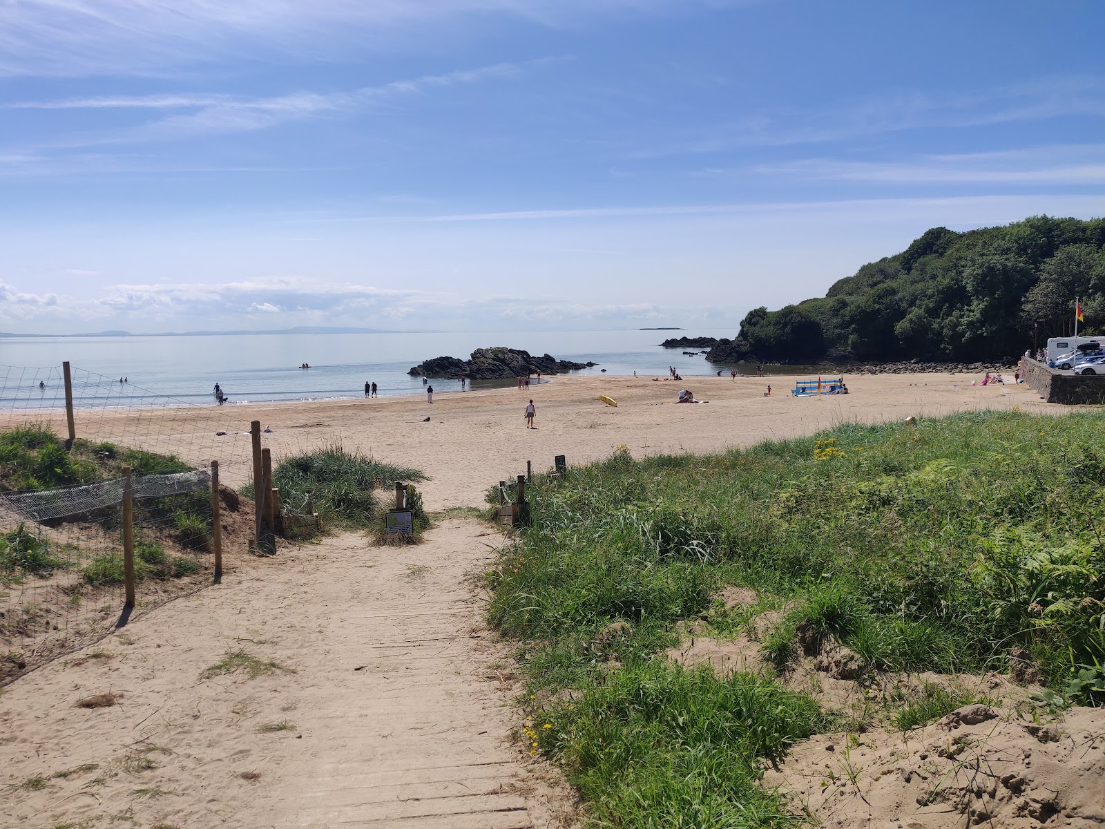 Photo of Fintra Beach surrounded by mountains