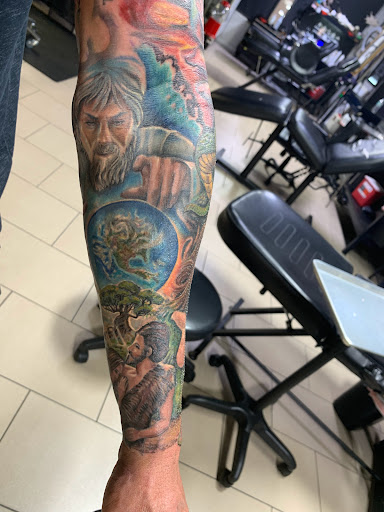 Explore chest tattoo ideas for females, creative tattoo ideas in Sarasota, available at SEVEN SINS Tattoo Studio