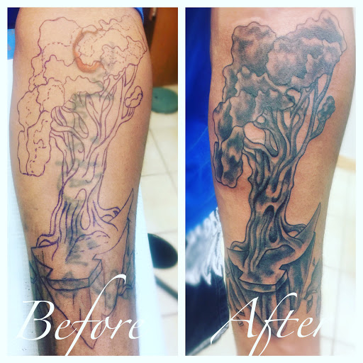 Explore beauty and the beast tattoo ideas, creative tattoo ideas in Amarillo, available at Tattoo Spa LLC