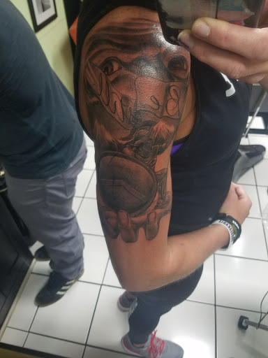 Explore dog tattoo ideas, creative tattoo ideas in Clarksville, available at No Egrets Tattoo Studio