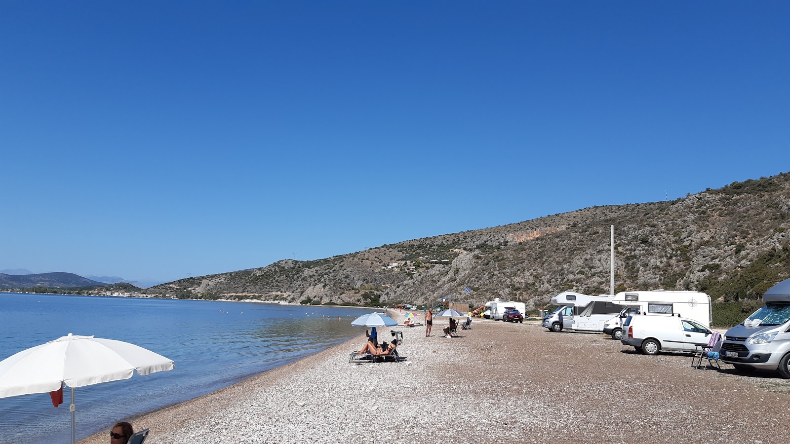 Foto di Kondyli beach con spiaggia spaziosa