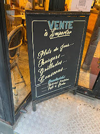 Bistro La Halte à Paris (le menu)