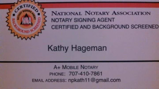 Mejor Notaría A+ Mobile Notary, Kathy Hageman