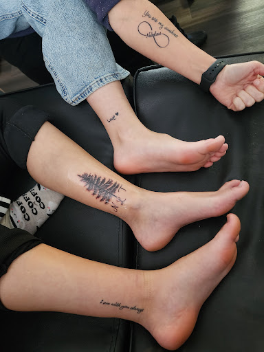 Explore dog collar tattoo ideas, creative tattoo ideas in Williamsburg, available at 315 underground INK LLC