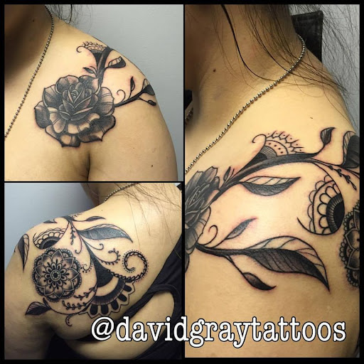 Explore tattoo ideas for black males, creative tattoo ideas in Davison, available at Trainwreck Tattoo Studio