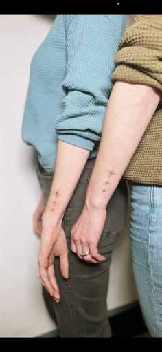 Explore swiss tattoo ideas, creative tattoo ideas in Lynnwood, available at Powder and Blush