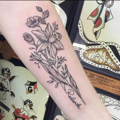 Explore tattoo ideas cover up names, creative tattoo ideas in Campbellsville, available at Green River Tattoo Company