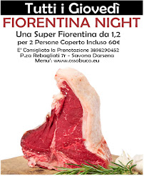 Menu du Ossobuco à Savona